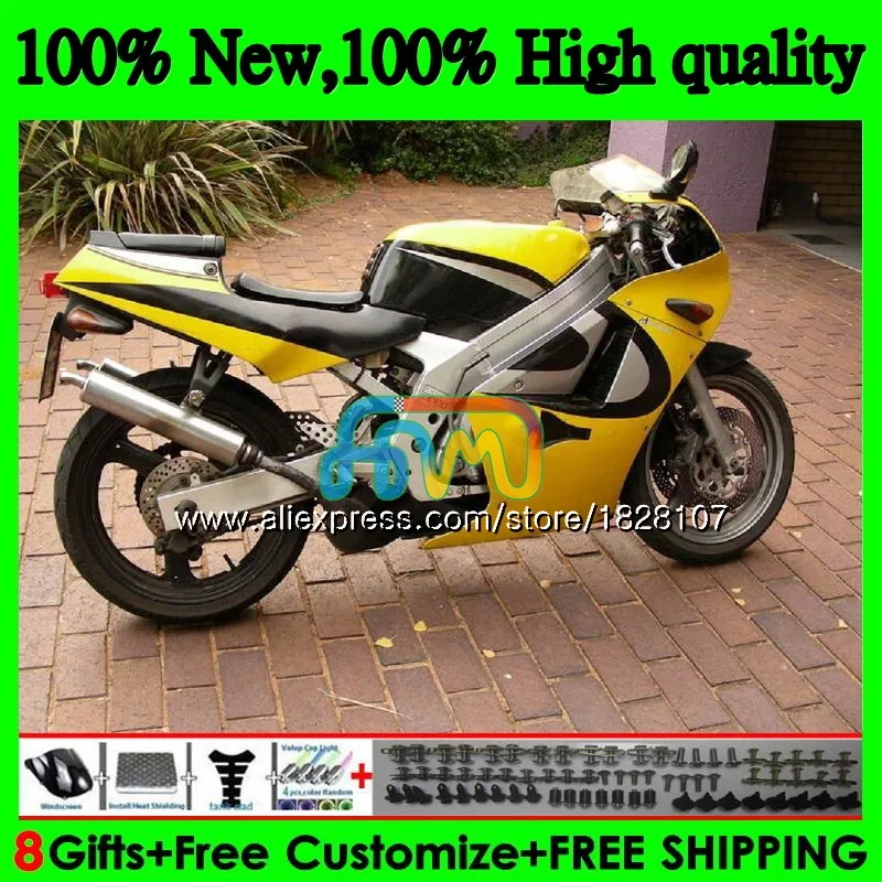 Корпус для SUZUKI RGVT250 SAPC желтый RGV-250 VJ23 95 96 97 98 67BS. 24 RGV 250 VJ22 VJ 23 RGV250 1995 1996 1997 1998 обтекатель