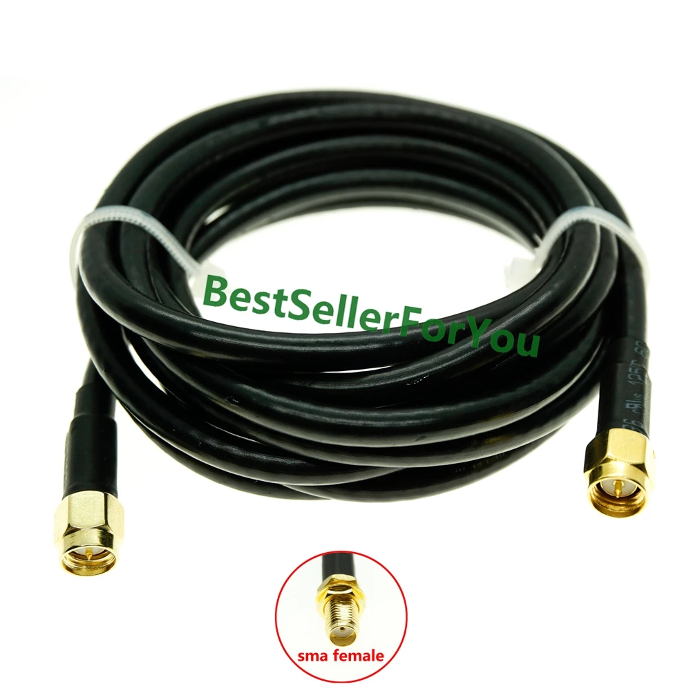 SMA Male to MALE / Female NUT BULKHEAD RG58 50 ohm Coax Coaxial Cable Pick Your Length High Quality | Обустройство дома