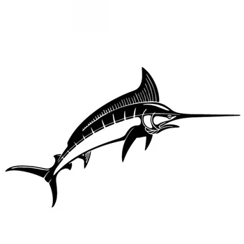 

Car Sticker Tunas Pattern Car Sticker Car Door Decoration PVC Decal Accessories Waterproof Sunscreen Black/White,17cm*10cm