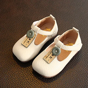todder sandals Claladoudou/13,5-15,5 см; брендовые кожаные туфли с квадратным носком для девочек; цвет розовый, бежевый; мягкие модельные туфли с ремешком и пуговицей для маленьких девочек - Цвет: todder sandals
