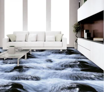 

[Self-Adhesive] 3D Urgent Water Flow 1974 Floor Wallpaper Mural Wall Print Decal Wall Murals