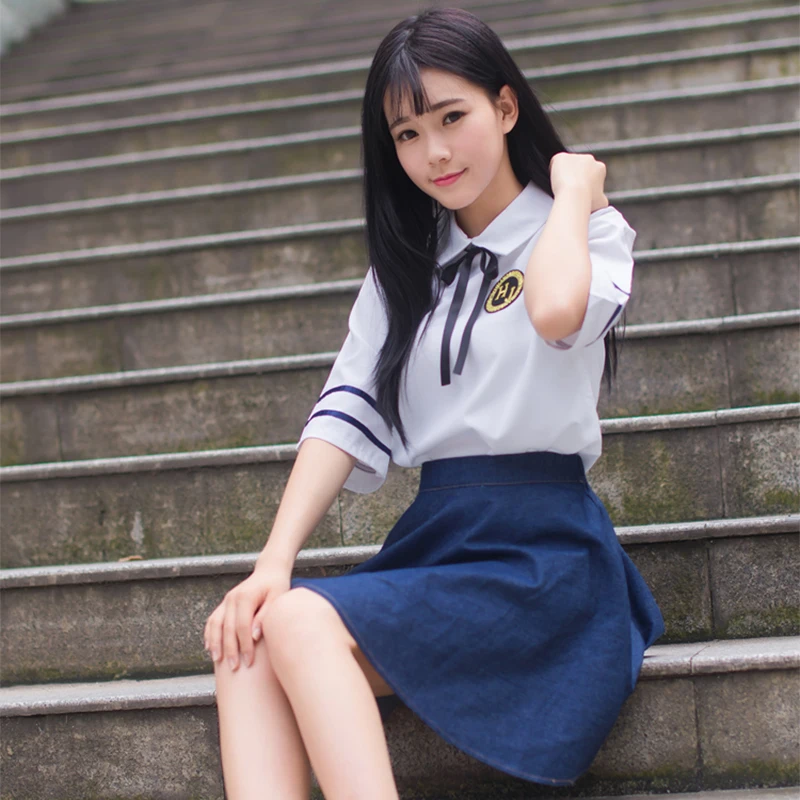 Roupas Conjunta Camisa De Uniforme De Marinheiro De Cosplay Japonês Plus  Tamanho Sexy Cores Da Escola Coreana Uiforme Tops Kawaii Salia De Duas  Peças Teenage Girl De $146,75