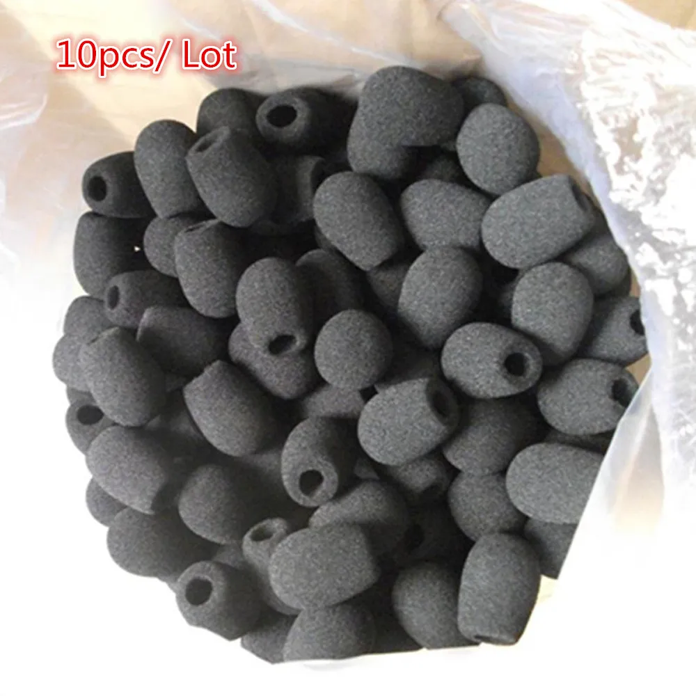 

10pcs/5pcs Round Ball Lavalier Microphone Foam Windscreen Sponge Windshields 6mm Opening for Lapel Headset Microphone