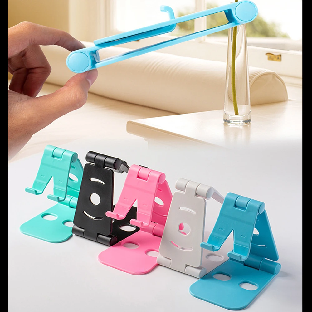 Universal Plastic Phone Holder Stand For Mobile Double folding portable 4 Degrees Adjustable tablet | Мобильные телефоны и
