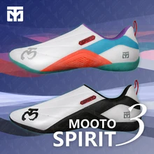 Новое поступление; обувь для тхэквондо MOOTO Spirit 3; WTF LUMI; цвет разноцветный, белый, черный; светильник Mooto SPIRIT III; дышащая обувь для тхэквондо
