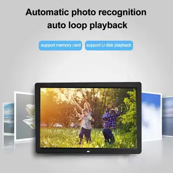 

Ultra Thin 17 Inch High Definition Digital Photo Frame Support 1080p HD Video Bright TFT LED Display Support Multi Languauge