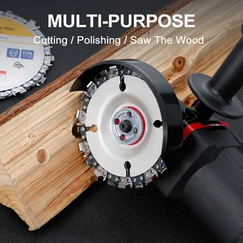 

New 5In 14 Gears Woodworking Chainsaw Disc Polishing Corner Cutting Wood Chip Slotted Saw Blade