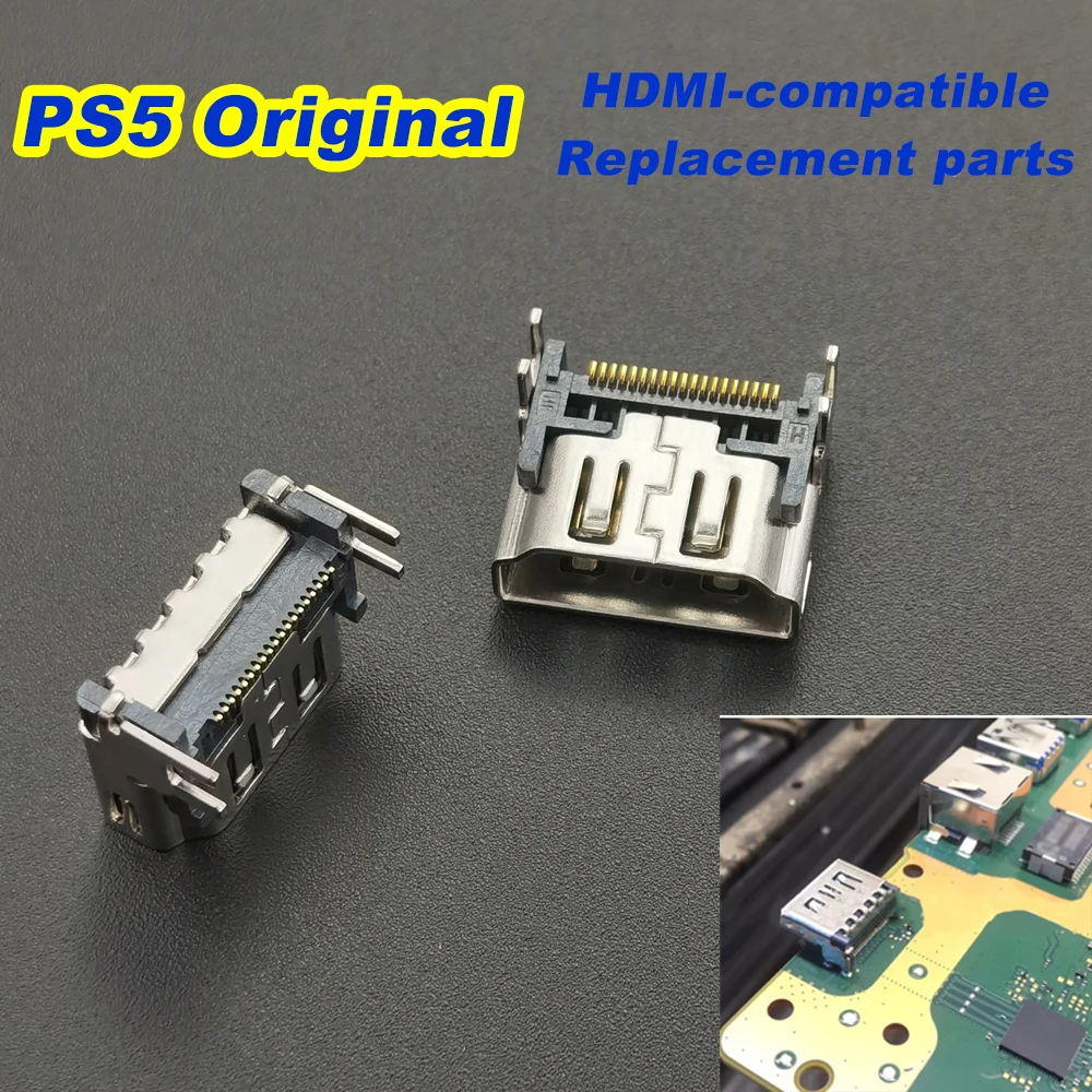 

5PCS Original For Sony PlayStation PS5 Display HDMI-compatible Socket Jack Connector For PS5 Console HDMI-compat Port