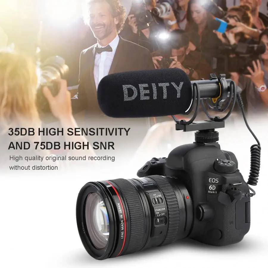 Deity микрофон V-Mic D3 Pro Aputure супер-кардиоидный узор 15dBA SNR Микрофон Студийный микрофон Конденсатор Запись