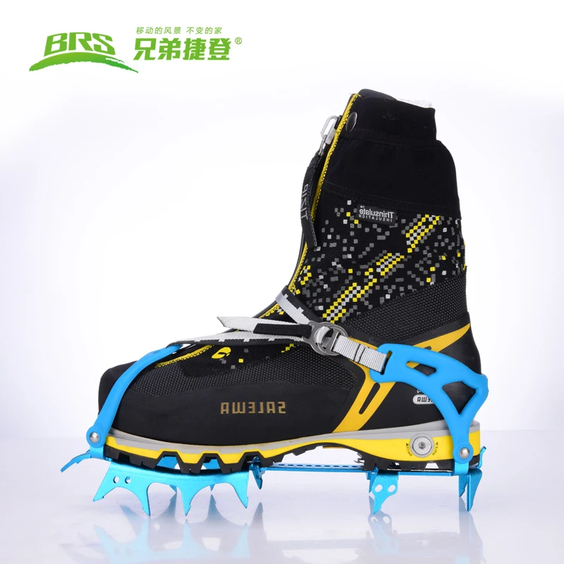 14 Teeth Claws Snow Crampons Special Al-Alloy Ice Gripper Outdoor Climbing Mountaineering Equipment Non-Slip Crampons BRS-S3 climbing crampons,ice gripper spikes