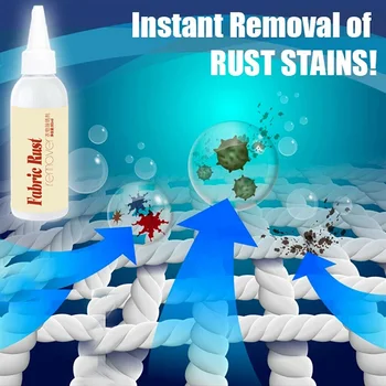 

Fabric Rust Stain Remover Strong Rust Removal 80ml Easy to Apply Safe to Use MYDING
