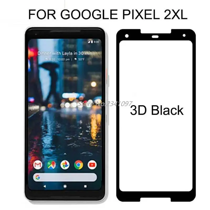 Защитное стекло Pixel 2 3 XL для смартфона Google 2XL 3XL 3D 2.5D закаленное с полным покрытием |
