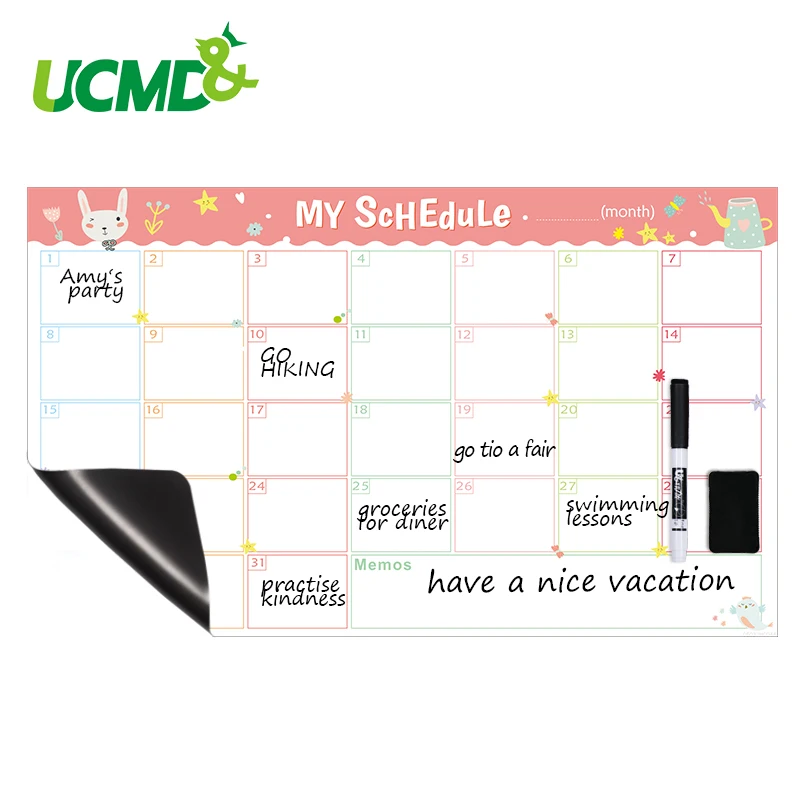 

Magnetic Whiteboard Calendar Office Kitchen Schedule Periodic Daily Planner Table Gift For Kids Study Planning Learning Supplies