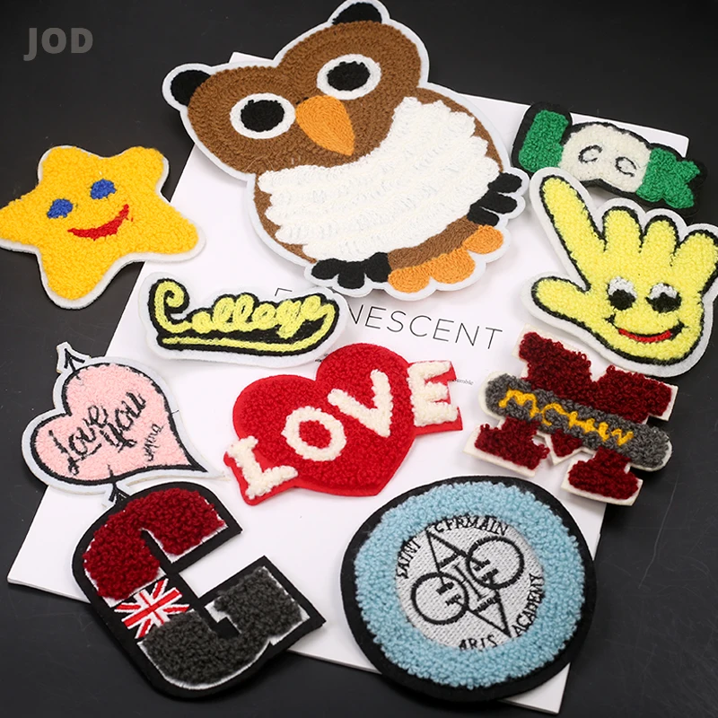 

Wool Cartoon Cute Owl Kids Patches for Clothing Garment Applique Anime Badges Embroidered Patch Sew on Stickers on Clothes Child