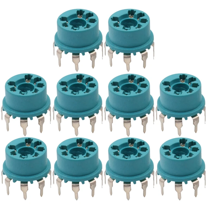 NEW-7Pin Пластик вакуумная трубка гнездо клапана для B &amp W 6J1 6Z4 6X4 12AE6 6AT6 6BK6 12AV6 6AQ6 6J5 Hi-Fi