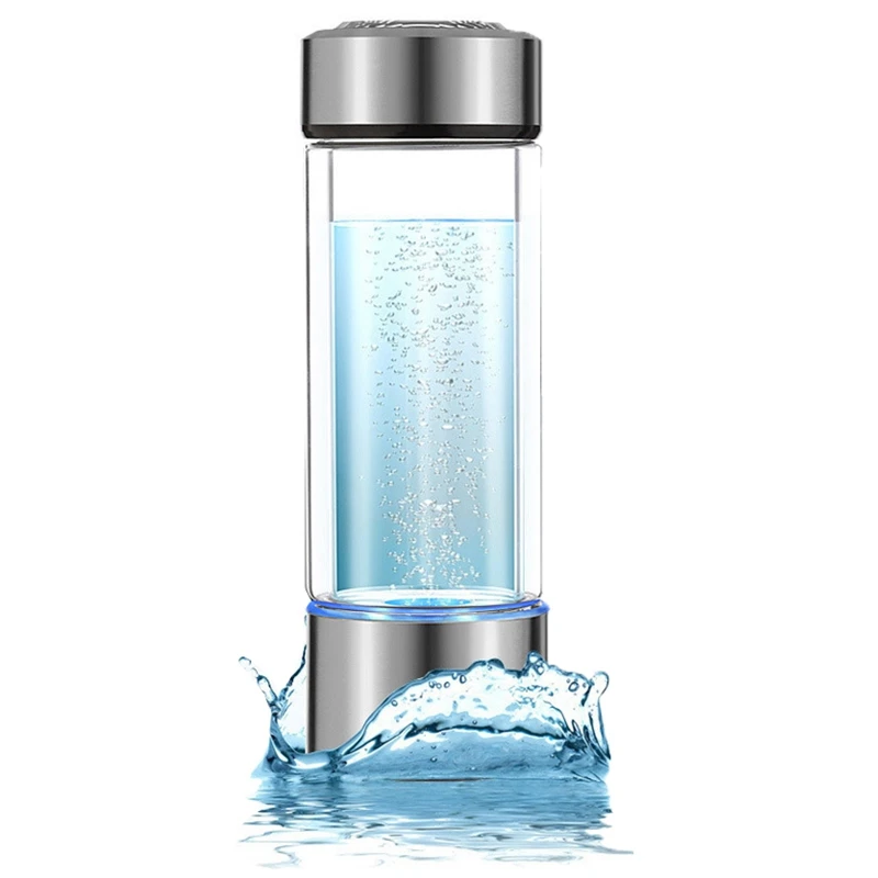 

600Ml Portable Hydrogen Generator Water Filter Ionizer Pure H2 Pem Rich Hydrogen Alkaline Bottle Electrolysis Drink Hydrogen