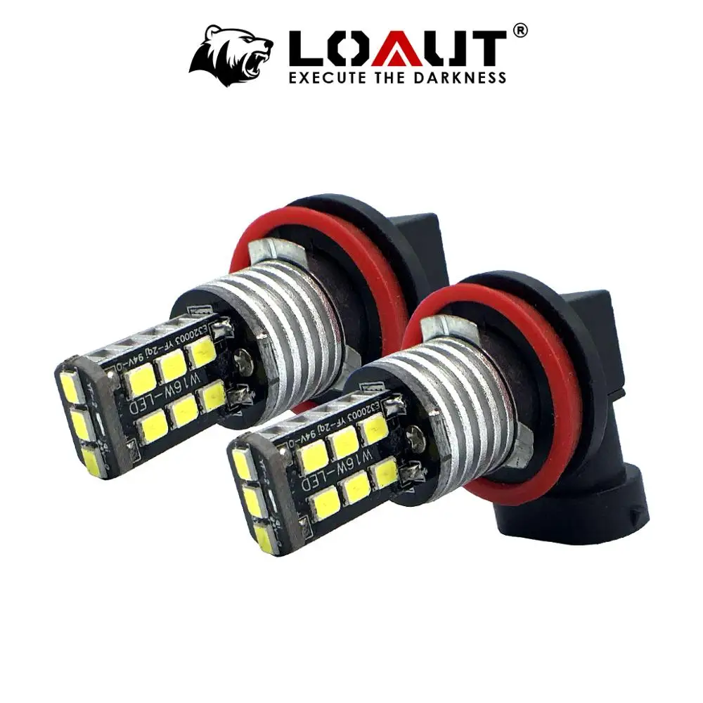 LOAUT H8 H9 H11 3528 9 SMD светодиодный светильник супер яркий белый автомобиль противотуманные фары 12 В 24 в 6000 К белый Вождение день бег лампа авто белый