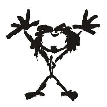 

Hot Sell Personality Abstract Pattern Cut Car Stickers Decals Accessories Auto Decorative Stickers PVC 13cm X 13cm