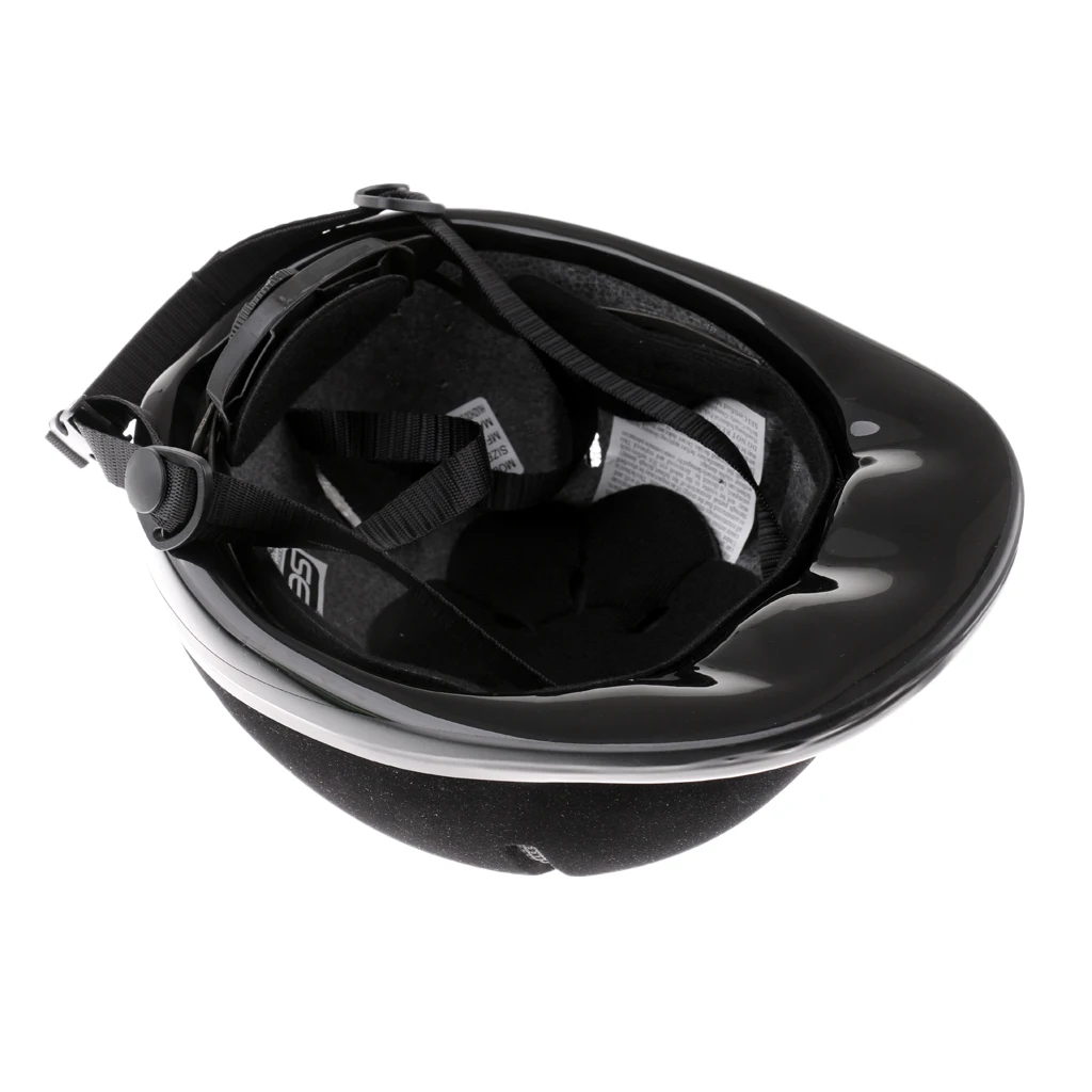 Kids Horse Riding Helmet Adjustable Velvet Equestrian Riders Helmet Black 6