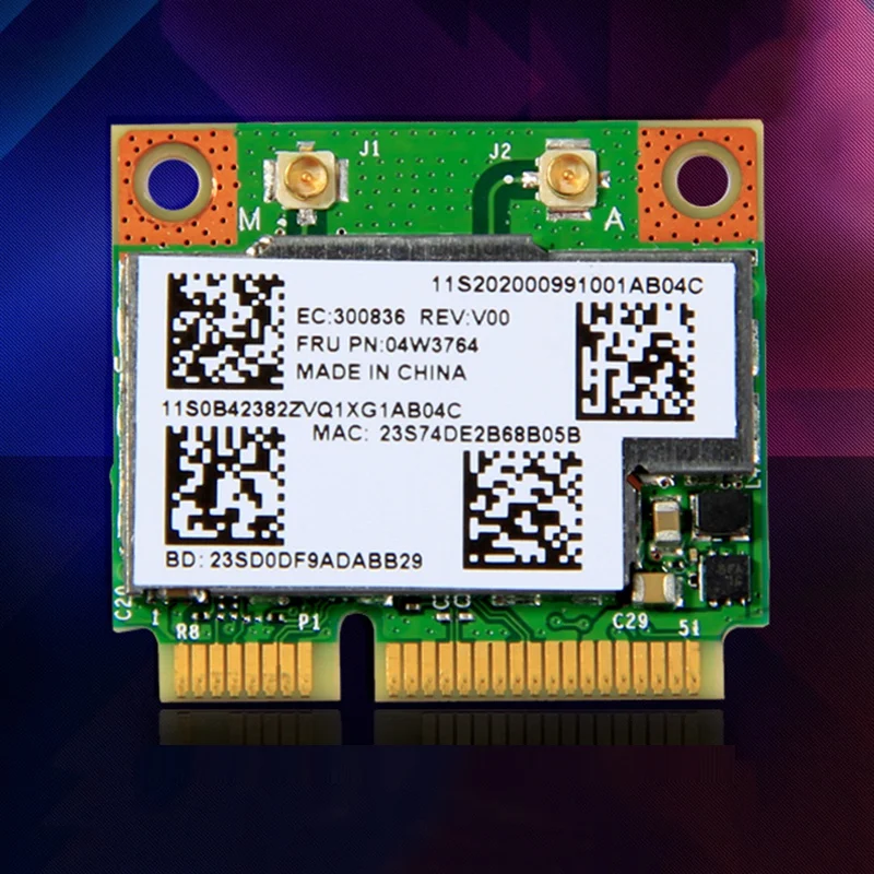 BCM943228HMB 04W3764 Беспроводной Wi Fi Bluetooth 4 0 Половина MINI PCI E карта Compact для Lenovo E130 E135 E330 E335