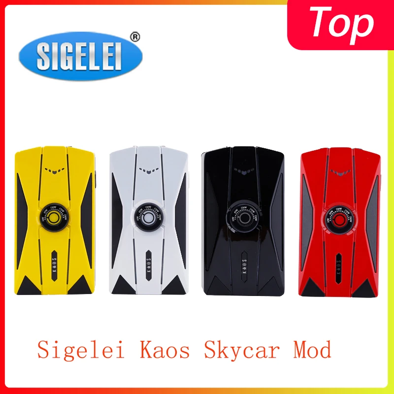 

Clearence!! Sigelei Kaos Skycar Mod Vape powered by dual 18650 batteries with max 230W output box mod vs Fuchai Squonk