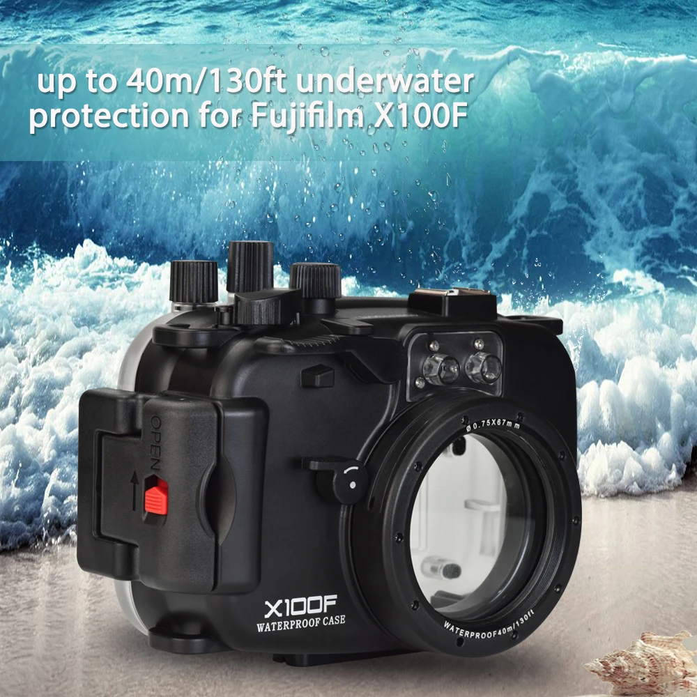 Водонепроницаемый корпус камеры для Fujifilm X100T/X100F 40M подводный чехол для камеры 1 шт