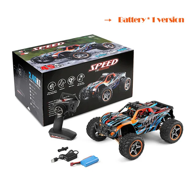 Wltoys Rc Cars 1/10 4WD Drive Crawler Off-Road 2.4G High Speed 45km/h Radio Control RC Racing 4X4 Car 1:10 104009 Toys Gift