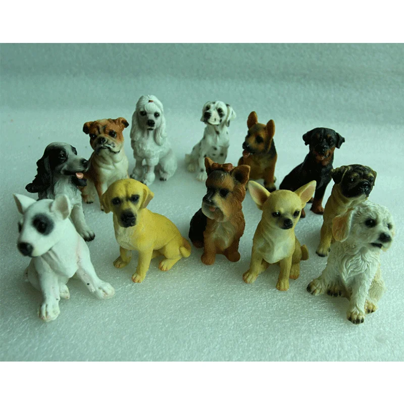 Милые миниатюрные фигурки Belldog феи украшения для сада мини гном мох животные