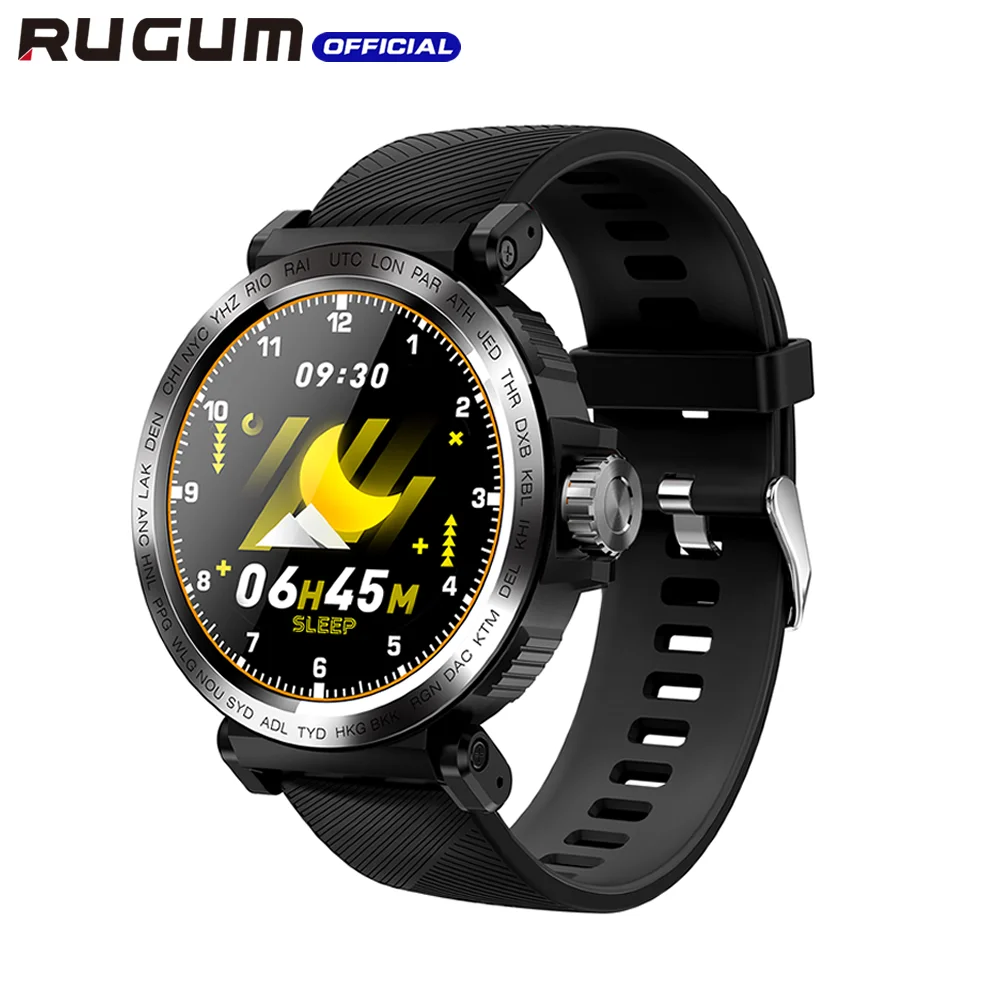 Смарт-часы RUGUM S18, фитнес-часы, полный экран, сенсорные Смарт-часы, водонепроницаемые спортивные часы, монитор сердечного ритма для мужчин и женщин