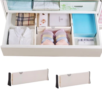 

Retractable Adjustable Stretch Drawer Divider Organizer Storage ABS Plastic Cabinet Drawer Separator Divider Grid for Household