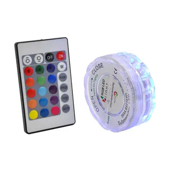 

Smart Without Battery Hookah Accessories LED Lights Colorful Remote Control Lights Bottle Bottom Cool Lights Accessories