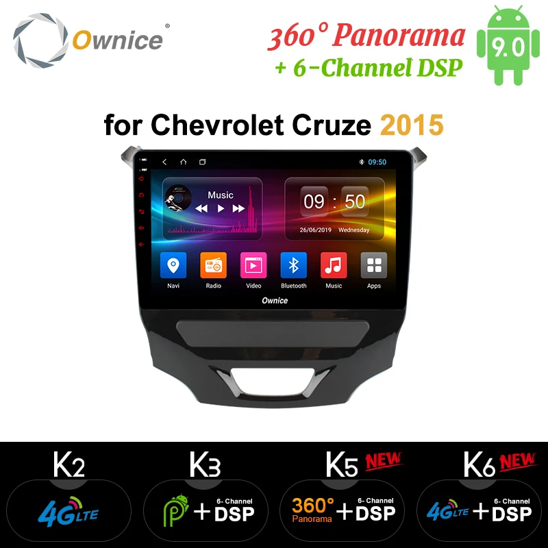 

Ownice K1 K2 K3 android 9.0 Octa core 2G RAM 32G ROM car DVD multimedia for CHEVROLET CRUZE 2015 Support 4G Card DAB+ Car Play