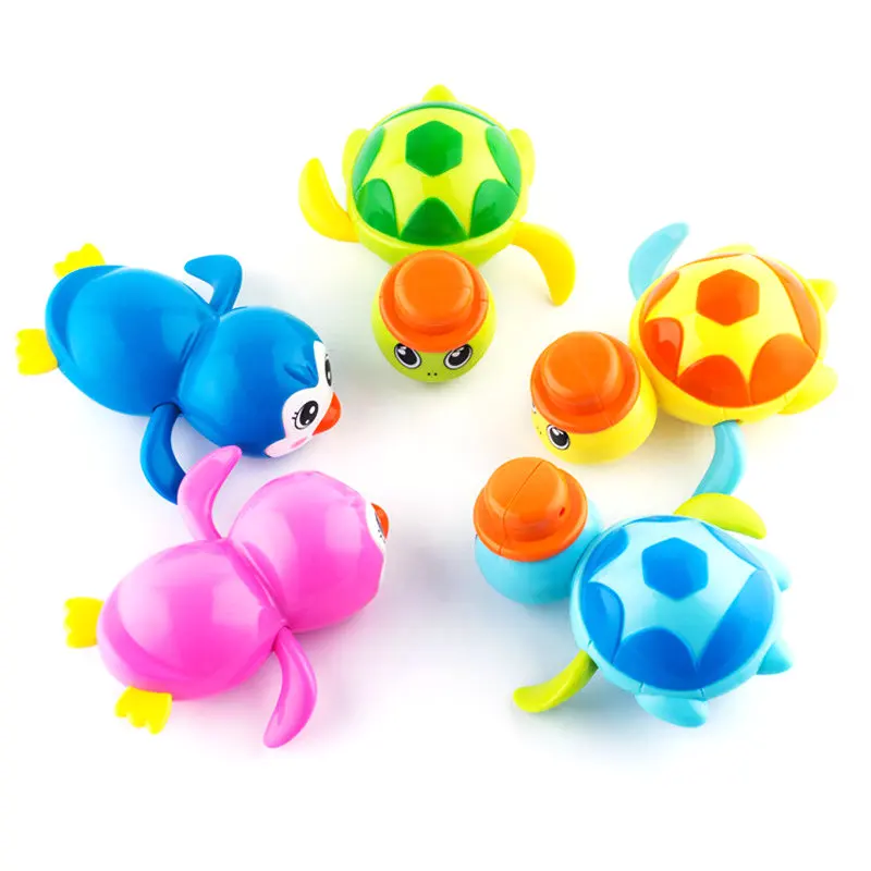 

Baby Shower Clockwork Dabbling Toy Essential Bath Toys Colorful Animals Swimming Model Attract Baby Attention For Bath Helpful