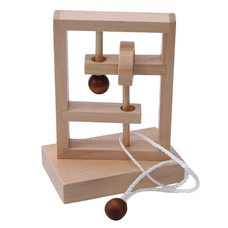 Luban Lock волшебная игрушка/Новинка 3D деревянная веревка кольцо головоломка IQ