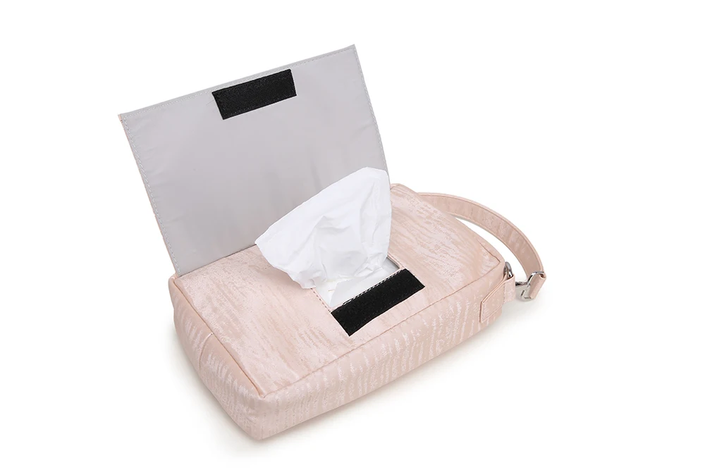 Soboba розовая Стильная Детская сумка для протирания, водонепроницаемая сумка-тоут для мам, переносная многоразовая ручка, модная влажная сухая сумка для подгузников