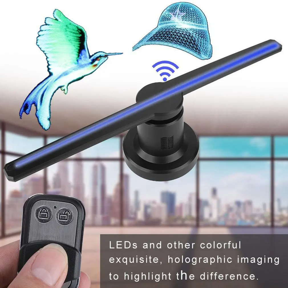 3D Голограмма рекламный вентилятор для проектора светильник дисплей голографическая светодиодная голограмма Wifi настенные фото-картины под заказ видео