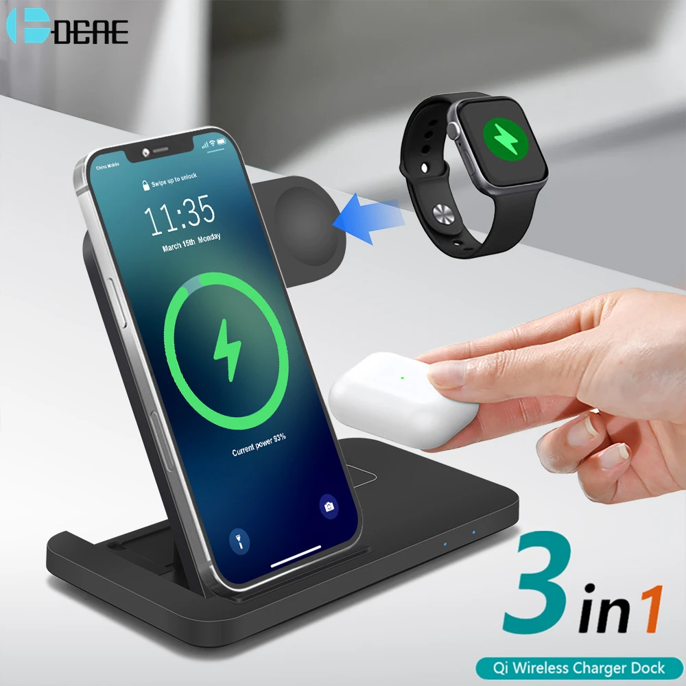 Galaxy S20 S10 11 Pro Max Note 10 No AC Adapter 11 Pro 9 11 Cecomo 3 in 1 15W Fast Wireless Charging Pad Black AirPods Compatible with iPhone 12 Galaxy S20 S10 11 Pro Max Note 10 No AC Adapter 11 Pro 9 11 Cecomo 3 in 1 15W Fast Wireless Charging Pad Black AirPods Compatible with iPhone 12