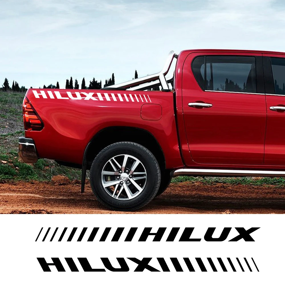 Виниловые полосы на боковой части автомобиля наклейки для Toyota Hilux Revo Vigo ремни