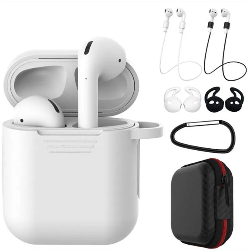 Простой 5 в 1 Аксессуары для AirPods чехол AirPod роскошный Etui защита от пыли силиконовый Чехол Air Pods для Apple AirPods 2 Чехол