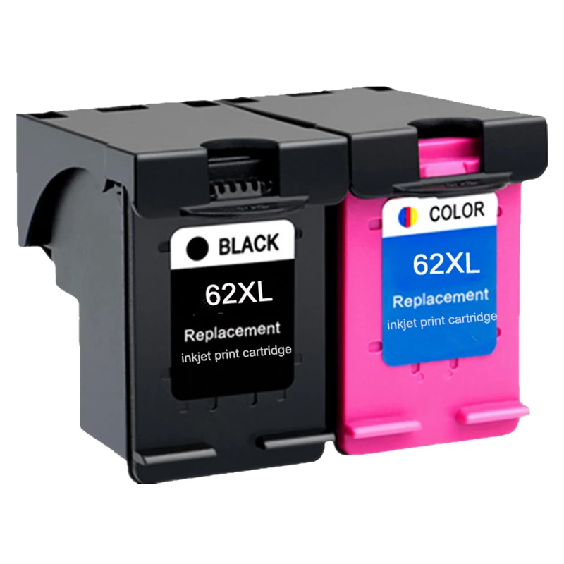 2Pk совместимый для 62Xl переработанного чернильного картриджа для Hp62 62 5640 5660 7640 5540 5544 5545 5546 5548 Officejet 5740 5741 5742 5743 5744