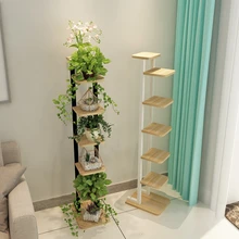 В цветочной стойке гостиная балкон мясистый зеленый Luo Tie Yi Chlorophytum цветочный горшок рама Многоэтажный дерево форма рама