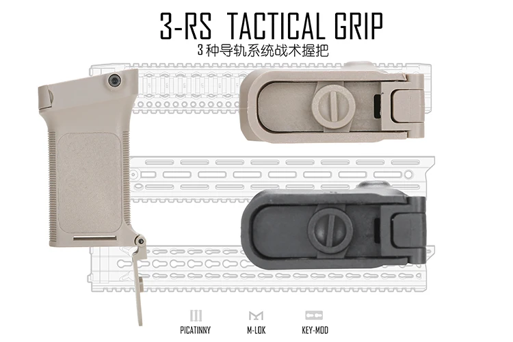 KEYMOD& MLOK Rail тактическая рукоятка для принадлежности для охоты, оружие, стрельба нейлоновая ручка Запчасти для страйкбола