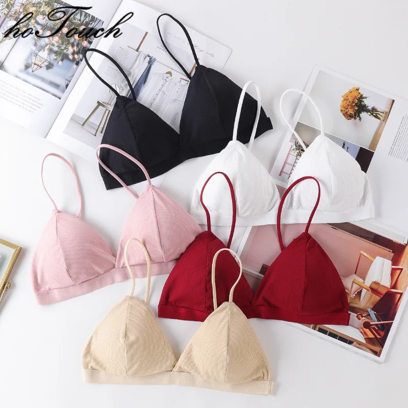 

Seamless Bras Women Soft Thin Strap Wireless Push Up Bra Deep V Backless Underwear Bralette Sexy Lingerie Brassiere Intimate