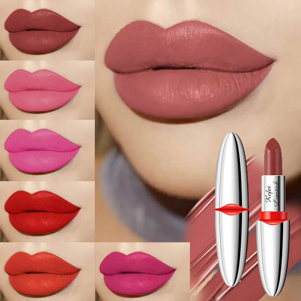 

Siam Bird Matte Lipstick Make Up For Women Korean Lipstick Long Lasting Red Ruby Rose Makeup Lip Sticks Waterproof Tint Cosmetic
