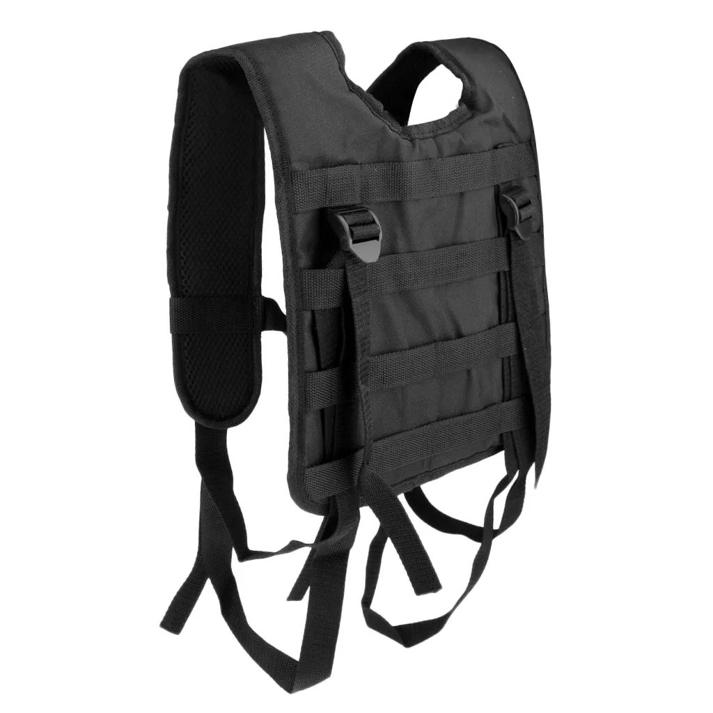 Modular Oxford H-Harness Molle Vest Suspenders for Battle Belt CP 5 Colors Tactical Vest for Camping 