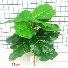 

46CM 40CM Artificial Banyan Plants Branch Tropical Plastic Palm Tree Indoor Fake Potted Hotel Office Garden Christmas Home Decor