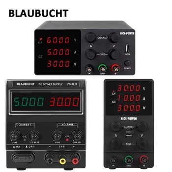 

BLAUBUCHT 4 Digits DC Switching Power Supply Adjustable Laboratory Mini Bench Power-Supply 30V 10A 120V 3A 300W AC DIY Source