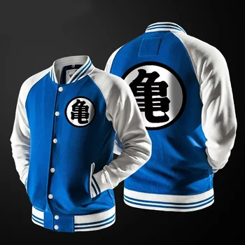 

ZOGAA Anime Dragon Ball Goku Varsity Jacket Autumn Casual Sweatshirt Hoodie Coat Jacket Brand Baseball Jacket