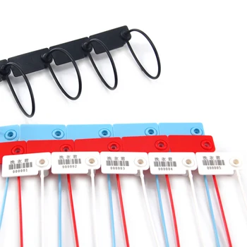 

Fixed Length Custom Security Seals Numbered Tamper Proof Tags Shipping Cargo Disposable Tags 100pcs Number Retail Clothes Ties