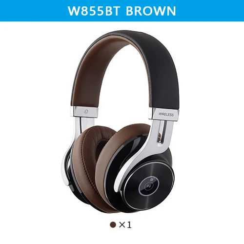 EDIFIER W855BT Премиум Bluetooth гарнитура Bluetooth NFC сопряжение и Поддержка aptX удобное управление на ухо и поддержка звонков наушники - Цвет: W855BT Brown
